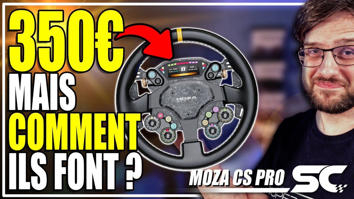 [TEST] Moza CS PRO. Un modèle rond, avec écran, qui vient clairement marcher sur les plates bandes de Conspit. Et justement, on va comparer un peu ce que ça donne.

➡️ youtu.be/lVuD1JMgmbo