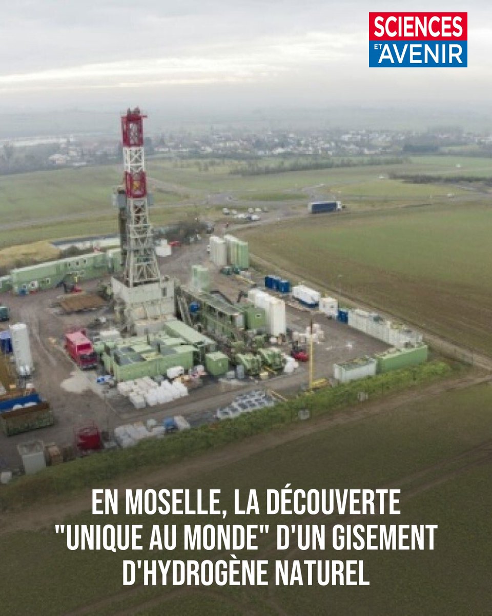 Sciences_Avenir's tweet photo. Ça pourrait être "la plus grosse réserve d'hydrogène naturel au monde".

La Moselle, nouveau centre du monde ! 
👉 https://t.co/gTAyiH7YSM https://t.co/rS0XHGfYIE