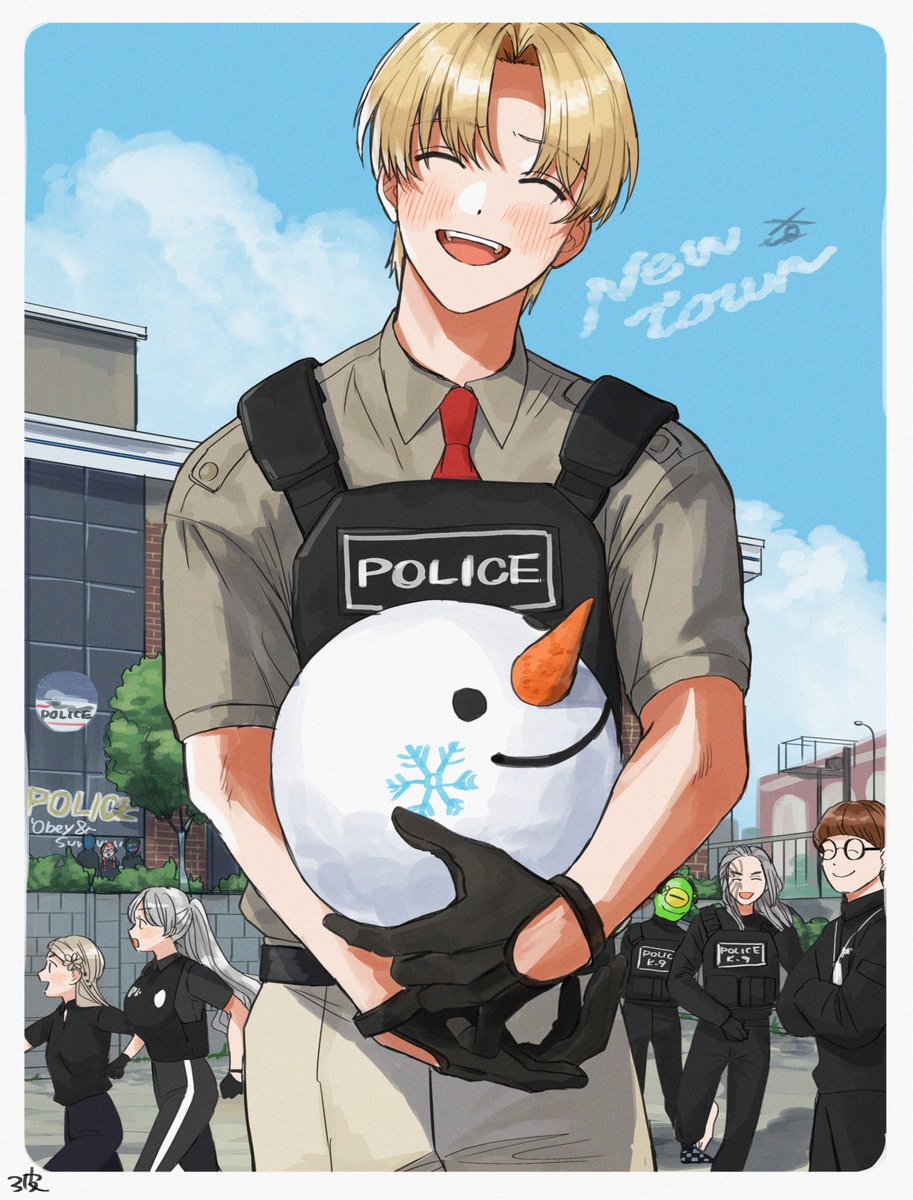 🚓
#絵クス絵画
#NEWTOWN