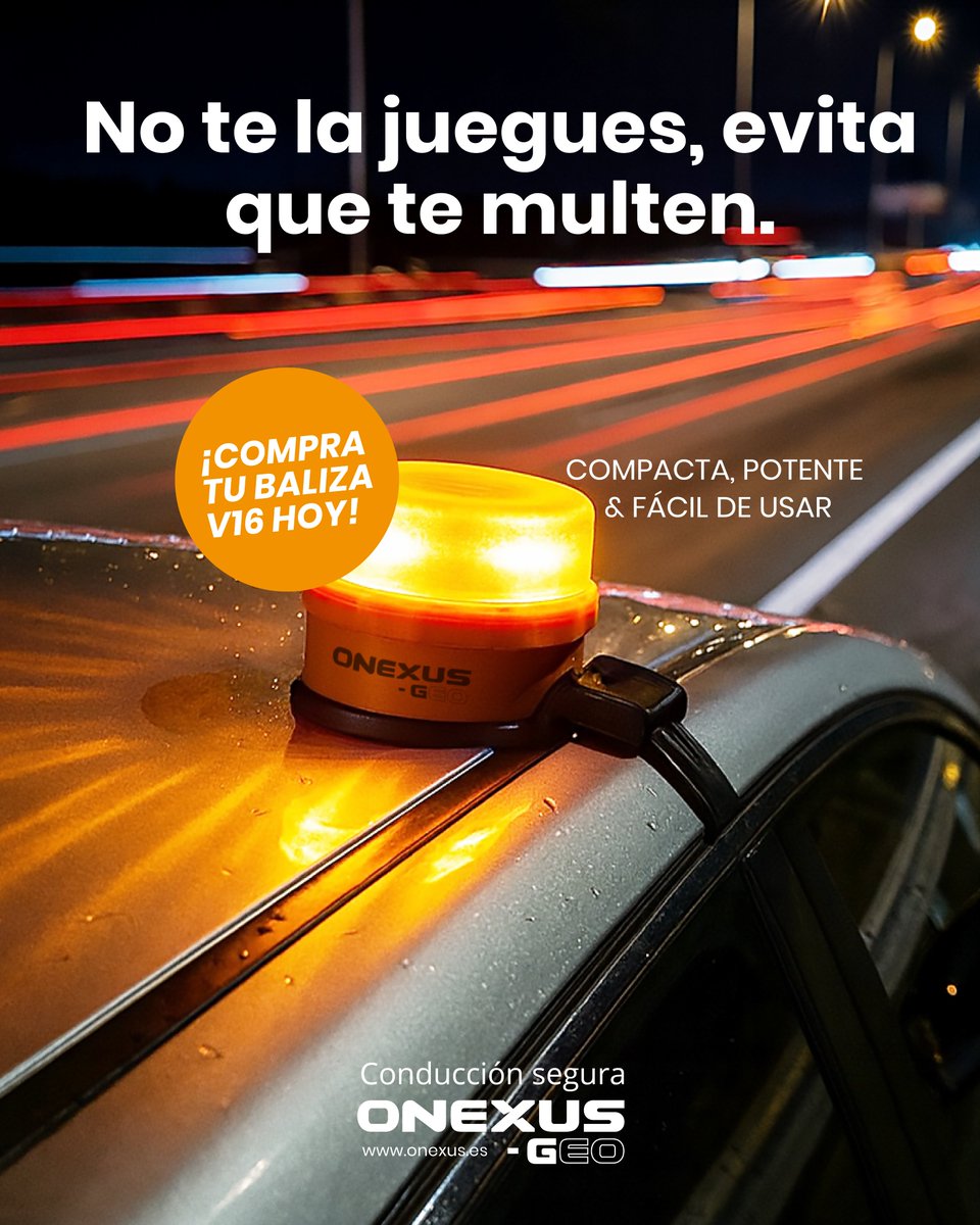 onexus_spain's tweet photo. Bruselas da luz verde a la baliza V16: "España es un campeón de la seguridad vial" https://t.co/0dnHmCAEyJ a través de @expansioncom 

Compra tu baliza V16 pinchando en el enlace: https://t.co/yfOGK0XN0w https://t.co/HigzTq4FqV
