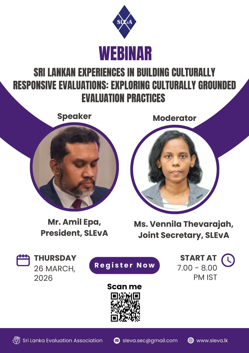 SLEvA_Official's tweet photo. To register for this session, please visit: https://t.co/OfT8z0wln0

Topic: SLEvA Webinar #03/26
Time: Mar 26, 2026, 07:00 PM Colombo
Join Zoom Meeting
https://t.co/Q1xcUey5W4

Meeting ID: 849 6502 9973
Passcode: 063275 https://t.co/Yf2EccwIAy