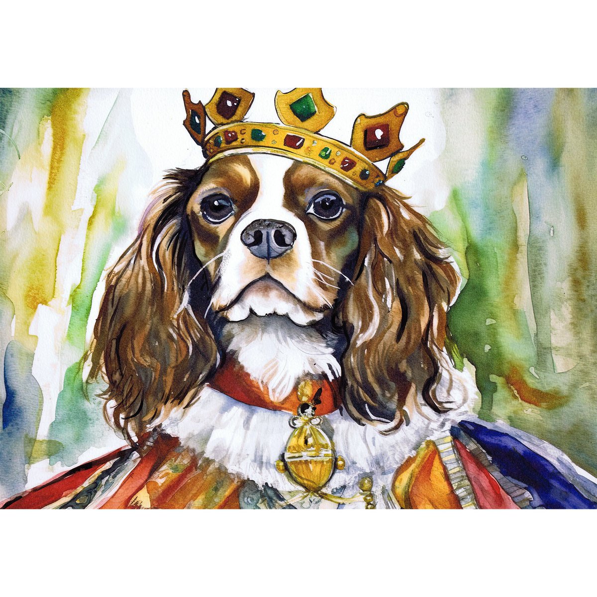 OscarJetson's tweet photo. King Charles Cavalier Spaniel Art Print: Hand-Signed Watercolor https://t.co/kOASFZh2LS #art #DogFishArtCo #decor #Etsy #SpanielDog https://t.co/jGjrBrKeA3