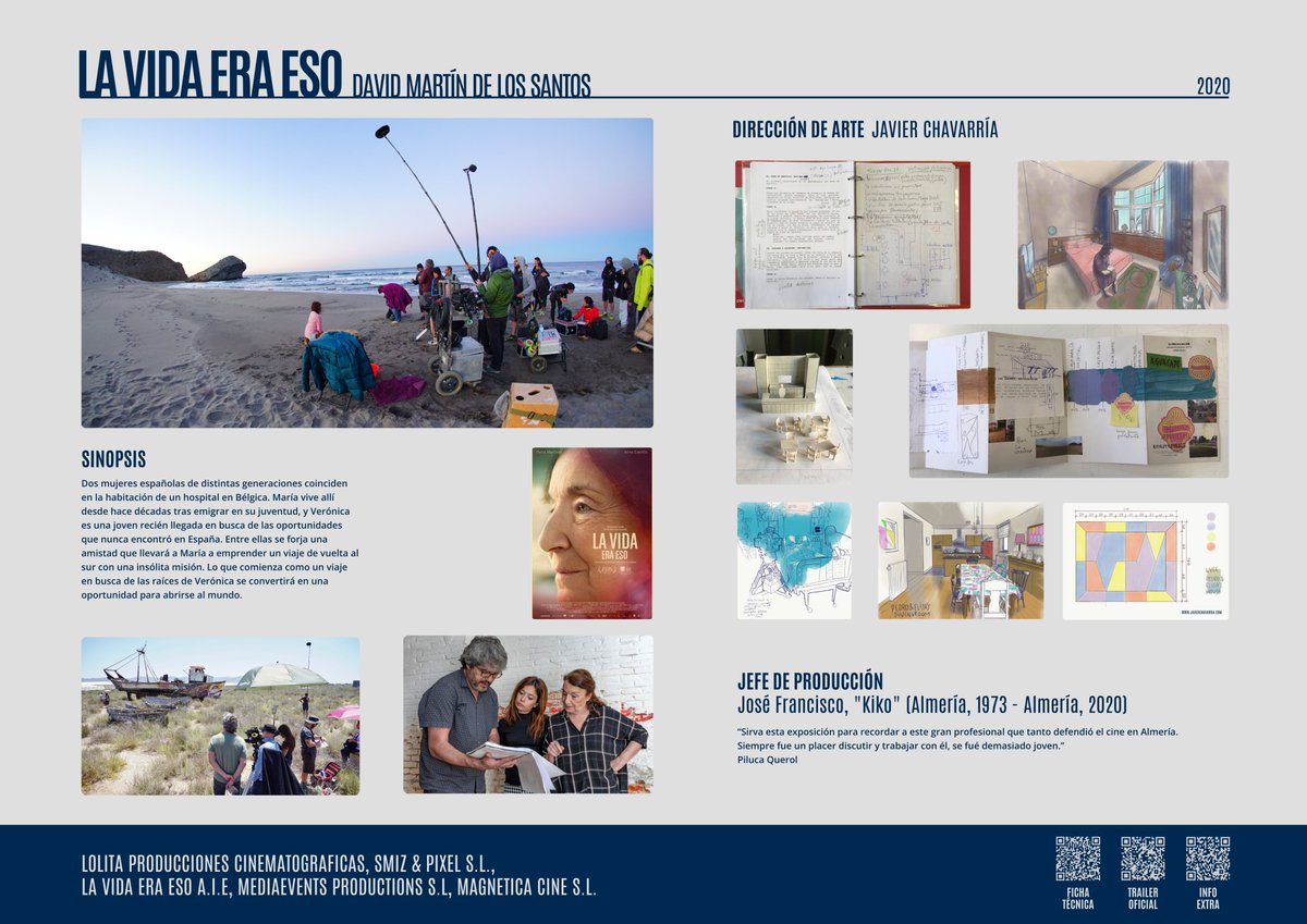 #LaVidaEraEso pone en valor el #TalentoAndaluz más allá del plano: la dirección de David Martín de los Santos, los materiales en la dirección de arte de Javier Chavarría, y la huella del productor Kiko Medina, recordado en palabras de Piluca Querol, directora de AFC.

#Andalucía