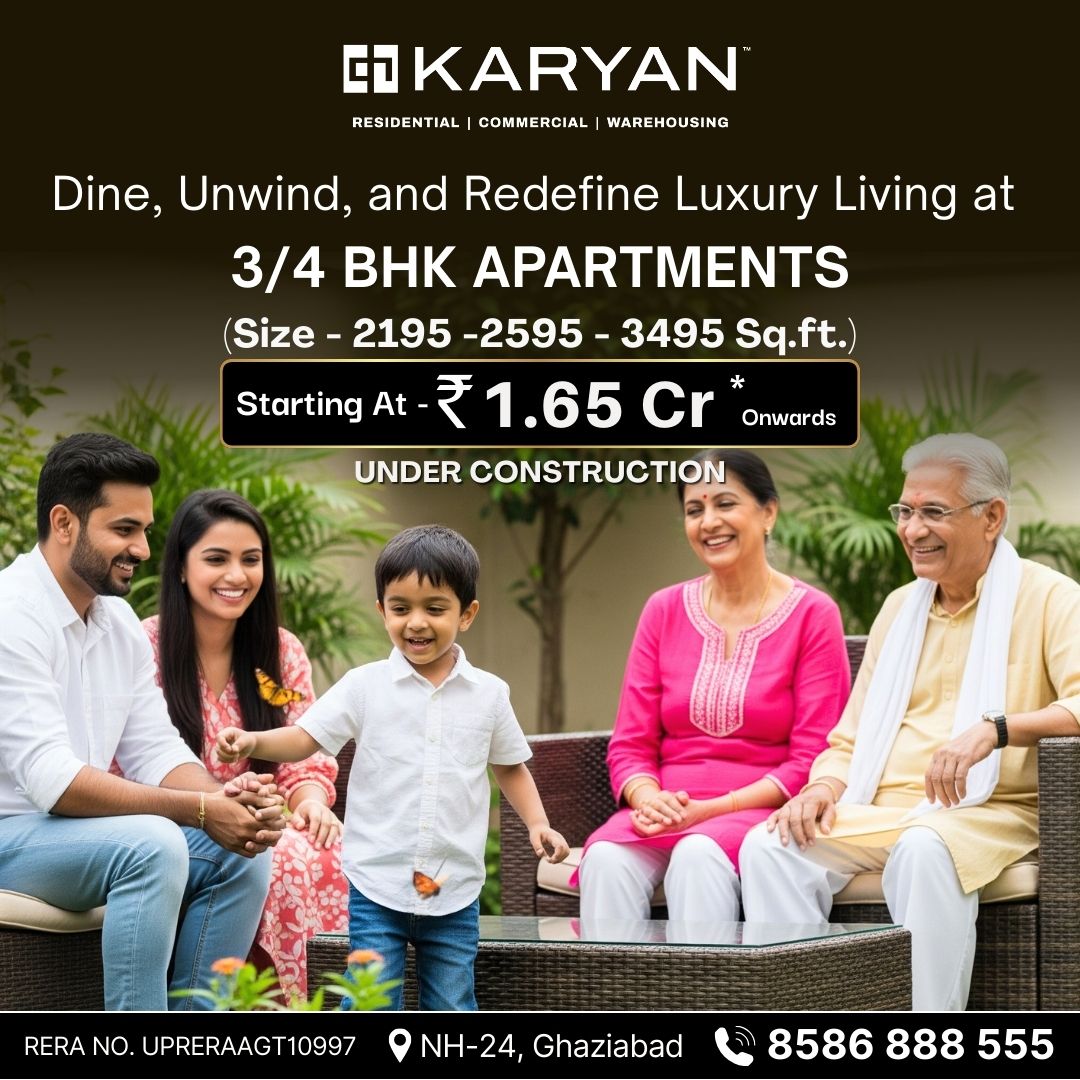 PropertynewsPro's tweet photo. Every generation deserves comfort. ❤️
Welcome to Karyan Trevana Residences
Spacious 3 &amp; 4 BHK Homes (2195–3495 Sq.Ft.)

📍 NH-24, Ghaziabad
👉 https://t.co/0zUl6qYNM1
📞 8586 888 555

#karyan #karyantrevana #karyantrevanaresidence #karyantrevanghaziabad https://t.co/qaxDp8uASI