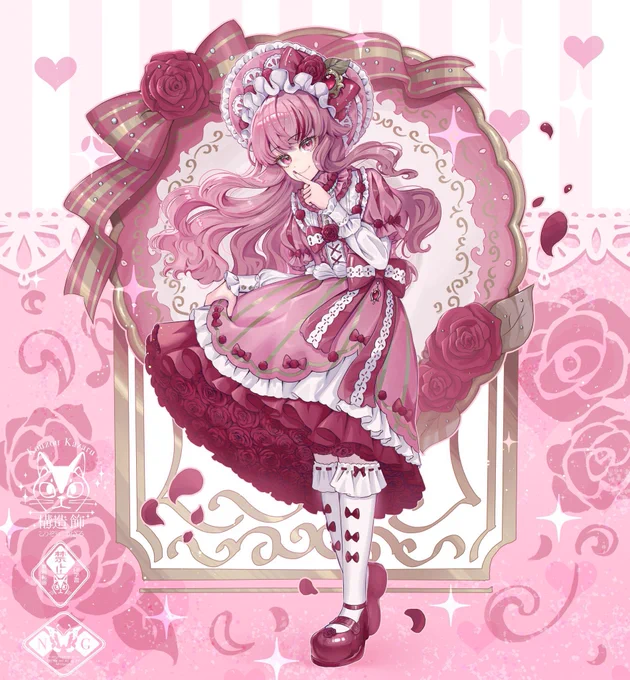 フリルとレースでできてる女の子達 #自分で生み出した一次創作オリジナルキャラを流そう