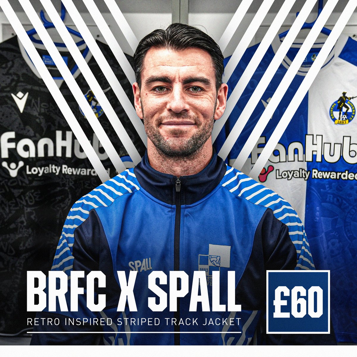 🚨 A limited run of retro-inspired Spall Track Jackets launches TODAY! 

Exclusively available online from 5pm this evening. ⏰

❌ There will be no pre-orders once they sell out, so act quickly if you'd like to pick up a Joe Quigley signing jacket!