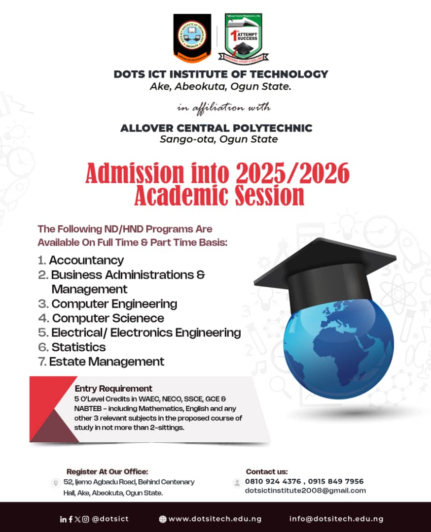 Dots ICT Institute of Tech Abeokuta tweet media
