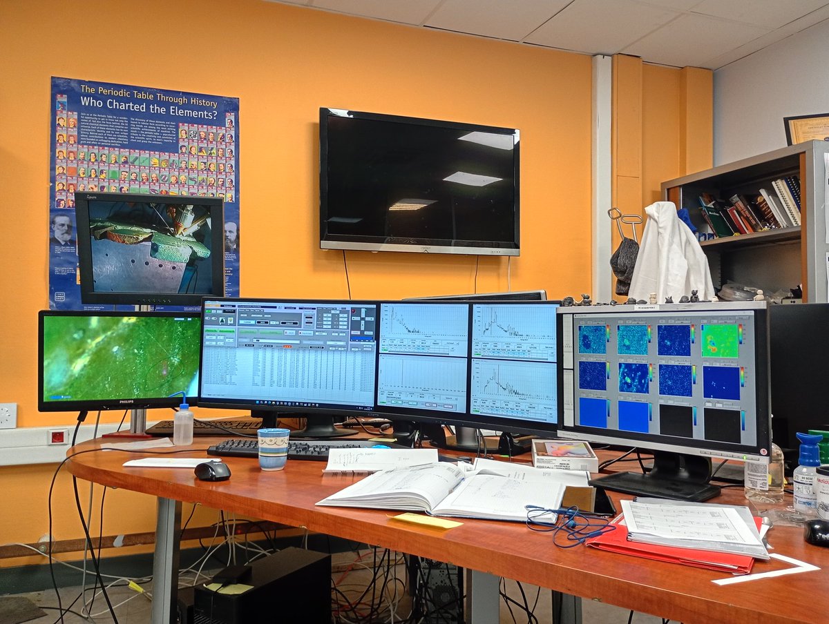 archaechemis's tweet photo. A couple of days of work at AGLAE, carrying out elemental mapping of raw materials and stone tools from Corsica by PIXE.
Thanks to @c2rmf for accepting our proposal and to @archeosciences for the support. https://t.co/4RjXuXxbRI