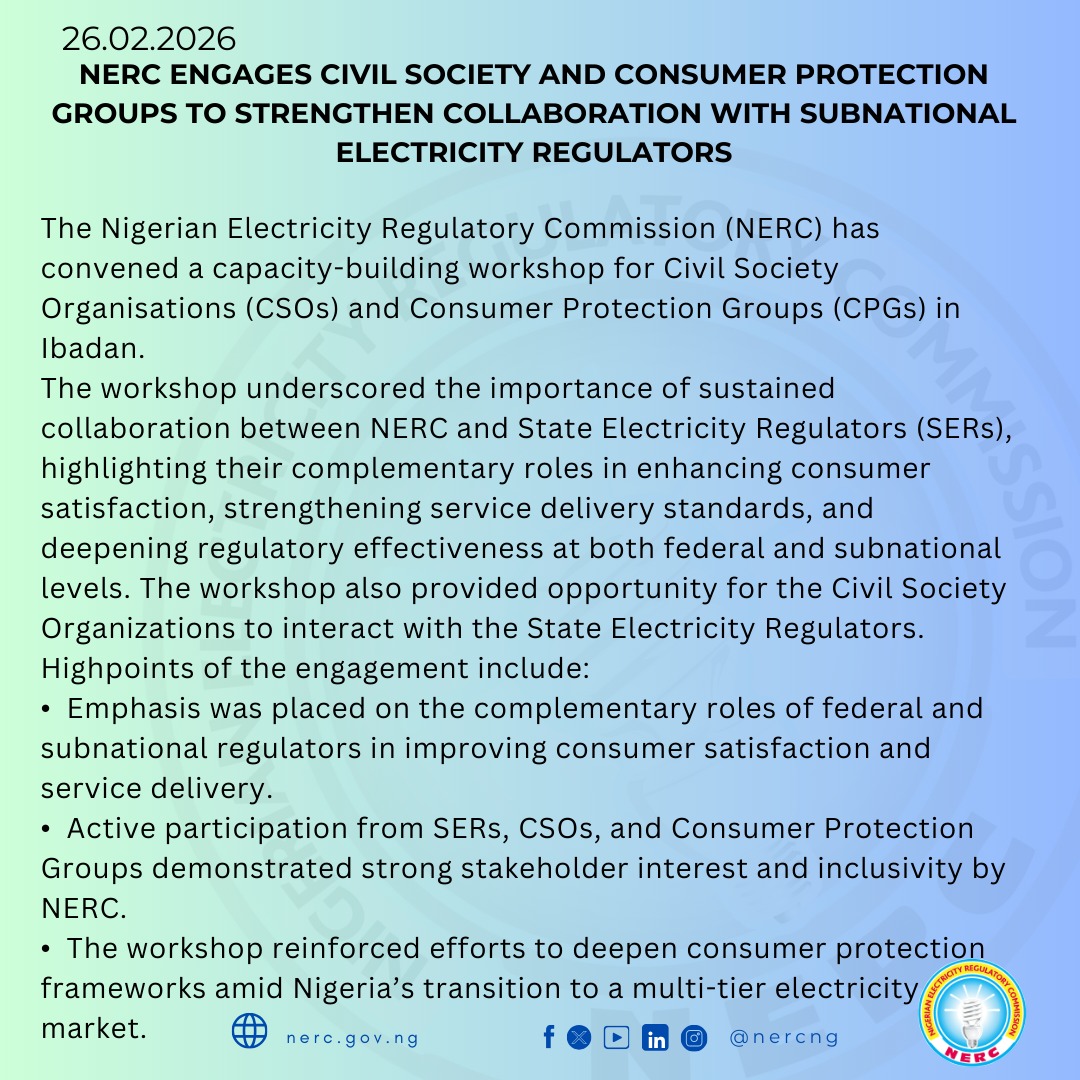 NERC Nigeria tweet media