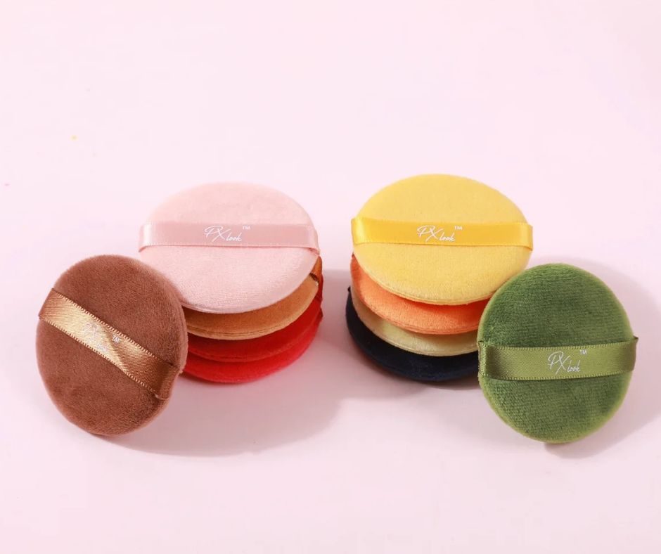 TTasniim59592's tweet image. PxLook Powder Puffs 5pc Set includes five vibrant, soft, reusable puffs for smooth, flawless makeup application.
#makeupessential #powderpuff #makeupbrushes