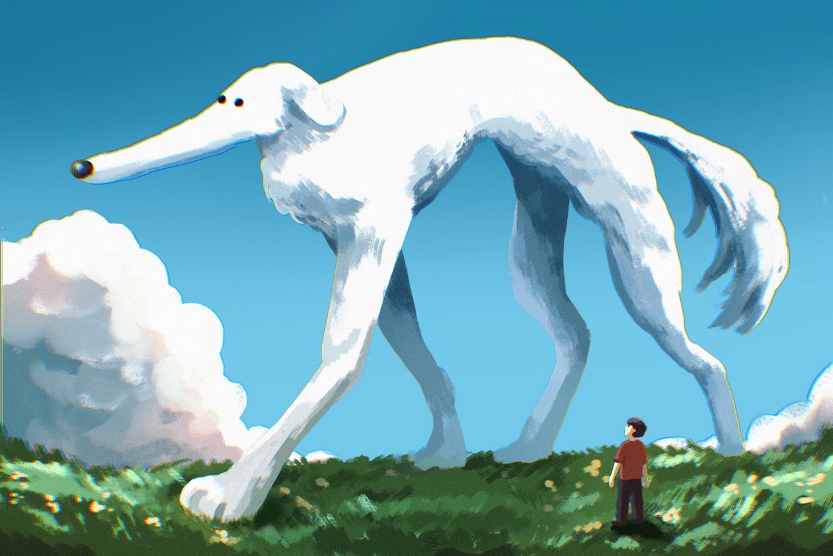 実際のボルゾイを見たことがない。