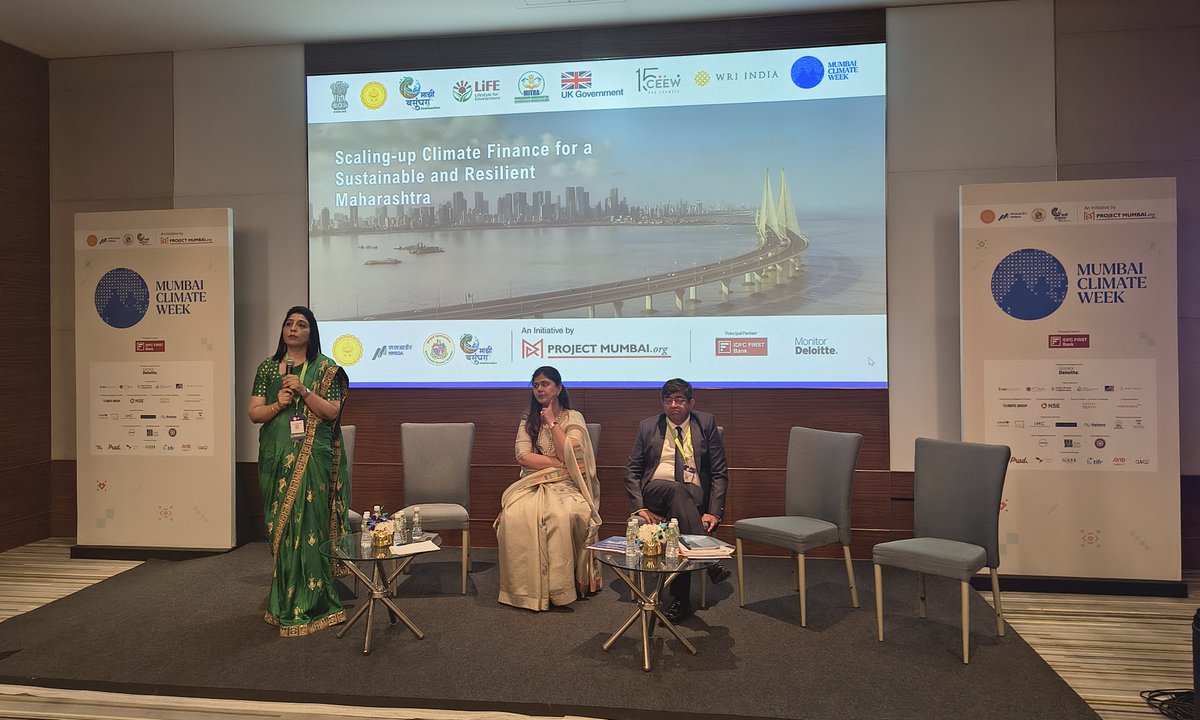mahascac's tweet photo. At Mumbai Climate Week 2026, Maharashtra launched the State Climate Finance Framework, a structured, science-based tool designed to align Climate Finance with Maharashtra’s climate and development priorities #ViksitMaharashtra2047 #ClimateAction #ClimateFinance https://t.co/dtF17kAl9X