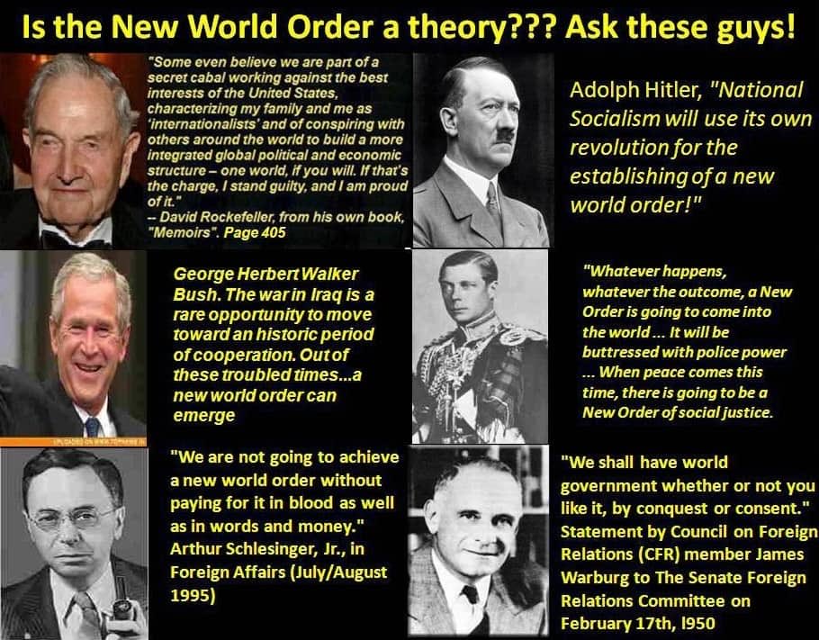 Aaron3585763795's tweet image. #Conspiracy #DeepState #NWO 

The ultimate goal of the New World Order is the complete centralisation of world power under one authority, whereby they drastically reduce the world’s population by up to 90%, and then rule over those who remain with an iron fist!
 
Here are the