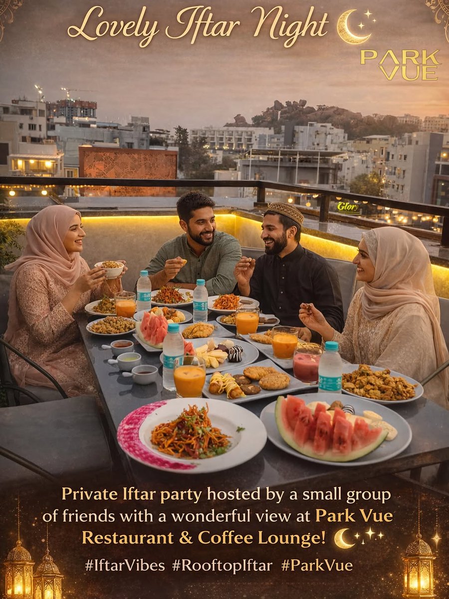 muddasir46's tweet photo. ✨ “Breaking our fast with gratitude, laughter, and a beautiful view at Park Vue Restaurant”. 🌙🤍 

#PrivateIftar #RamadanNights #parkvue #khajaguda #corporateparty #RamadanMubarak
#Hyderabad
📍Khajaguda, Nanakramguda https://t.co/bjdZbBE3J7