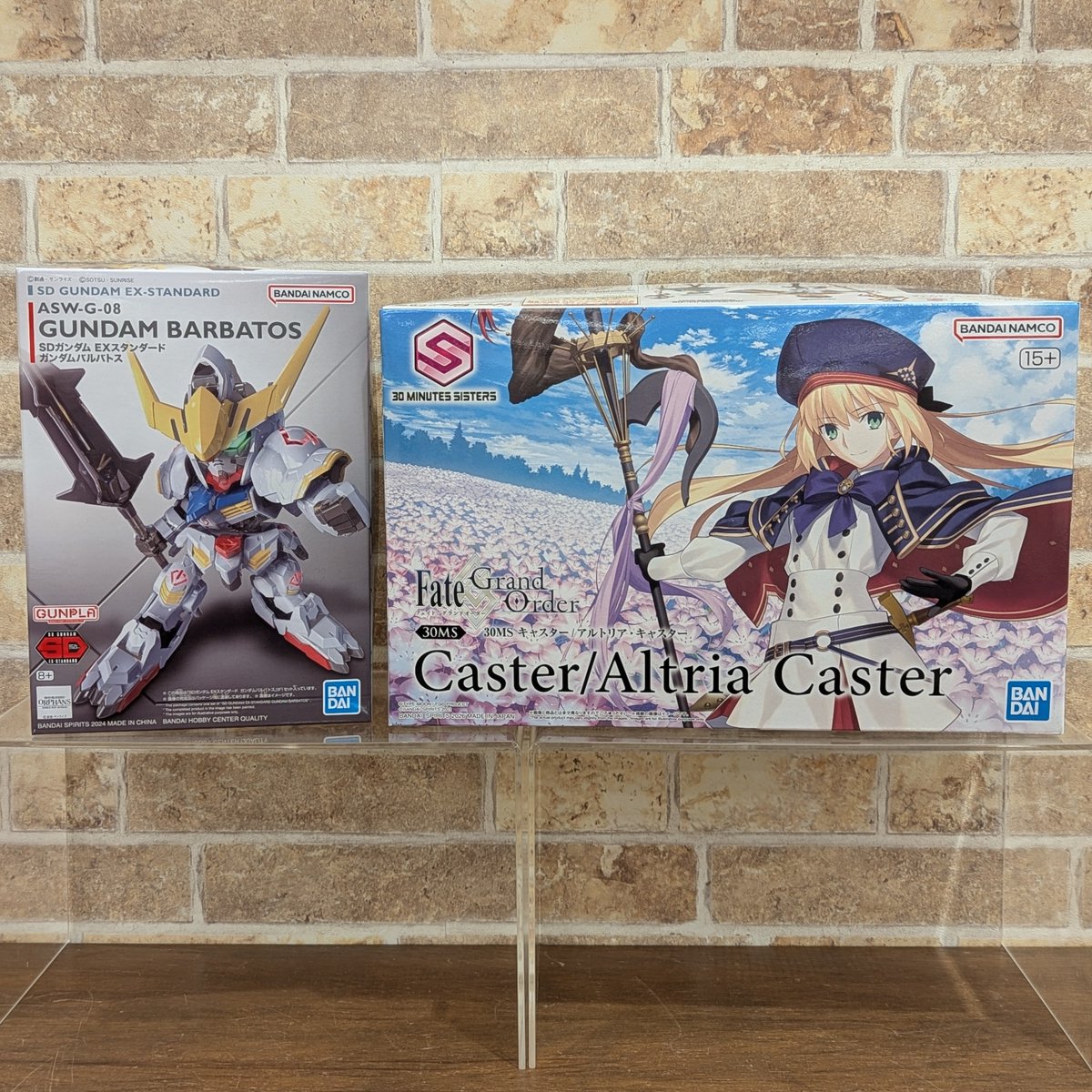 ⭐️新商品のご案内⭐️

2/28(土)発売
SDガンダム EXスタンダード
『ガンダムバルバトス』
30MS
『キャスター/アルトリア・キャスター』

ABCパレード/ゆめタウン出雲