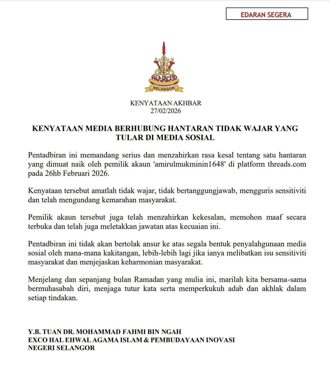 isu apa hari ini tweet media