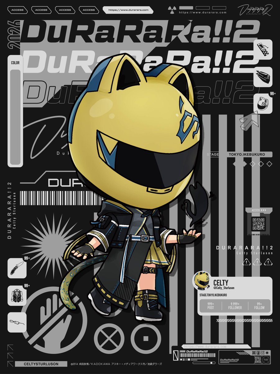 TVアニメ『#デュラララ!!×２』POP UP SHOP開催決定！！

アニマルサイバーテーマの新規描き下ろしイラストを使用した
グッズの販売や購入特典配布などを実施します！！

本日はミニキャライラストのご紹介！

▼詳細▼
📍：TOWER RECORDS SHIBUYA SUNSHINE CITY ALPA BRANCH（池袋）