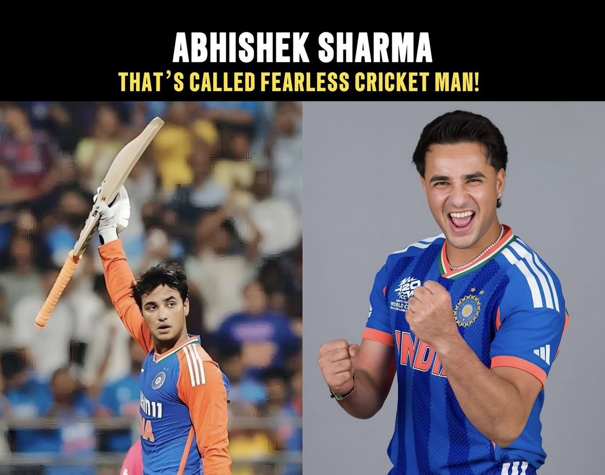 Abhishek Sharma: 3 ducks + 1 low score in last 4 games 🔥
Stomach bug, brutal criticism, zero runs in group stage…
Yet he backed his game. No compromise. Smashed 55(30) at 183+ SR vs Zim – first WC fifty! 💥
That’s FEARLESS cricket, man! Not everyone has these guts 🫡🇮🇳