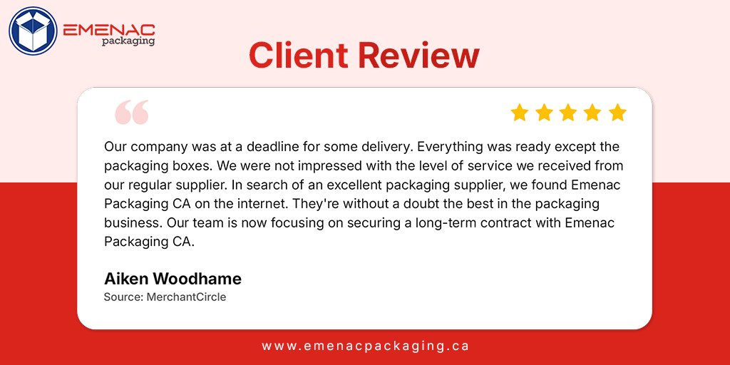 Deadlines don't wait, and neither do we. It means a lot when clients come back and share their experience. It's what keeps us going and pushing for better every day.

If you're looking for a packaging partner that actually shows up when it counts, we'd love to work with you.