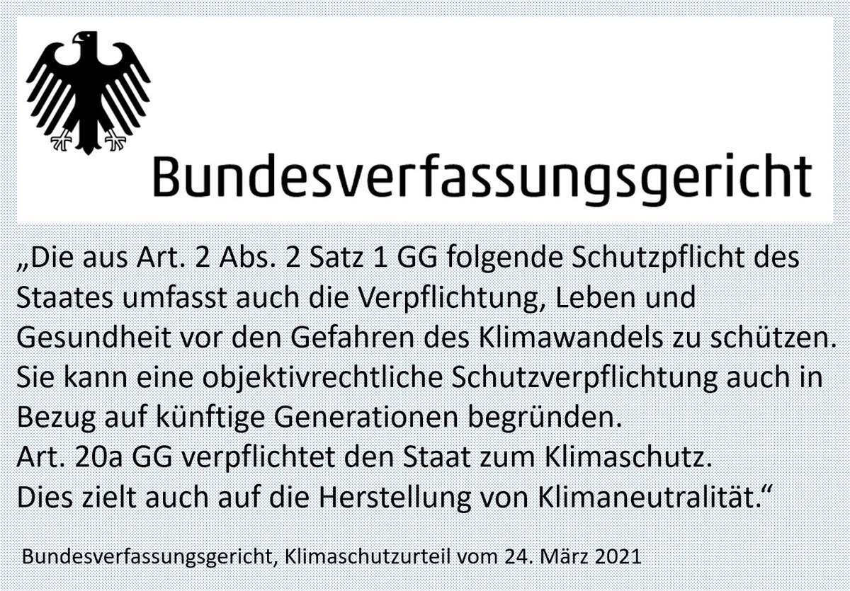 rahmstorf's tweet photo. Zur Erinnerung: Klimaschutz schützt die Freiheit!
CO2-Emissionen gefährden zunehmend Leben und Gesundheit.
Bundesverfassungsgericht, Urteil vom 24. März 2021. https://t.co/R5BnW8MIEL