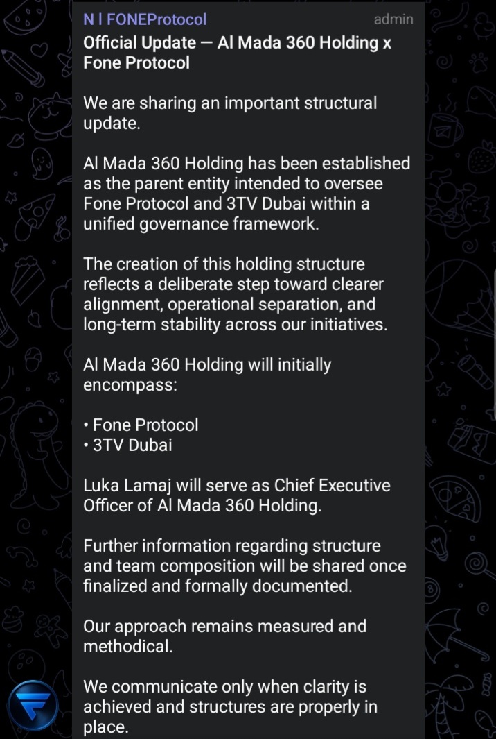 an big Announcement 🔥🔥🔥🔥🔥🚀🚀🚀🇦🇪🇦🇪🇦🇪🇦🇪🇦🇪

#announcement #FONE #bitcoin #blockchain #network #3TVdubai #RWA