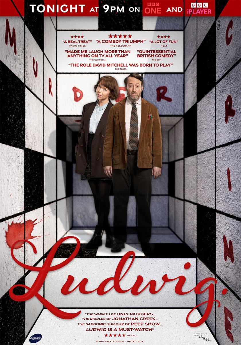 Cineratura's tweet photo. - Tío John, ¿por qué no te has casado nunca? 
- Lo he ido dejando... 

T - 1. Ep. 3. 

#LUDWIG (Mark Brotherhood, 2024) 

con #DavidMitchell https://t.co/rj3hks95EC