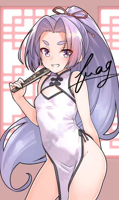 初春進水日なのでチャイナ服な初春ちゃん(◜ᴗ◝ ) #初春進水日 #艦これ