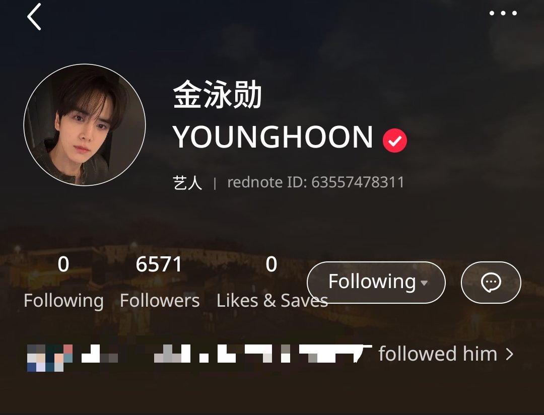 Younghoon's Xiaohongshu account? 

@金泳勋YOUNGHOON 
🔗xhslink.com/m/6pSJ5dxsUK9
