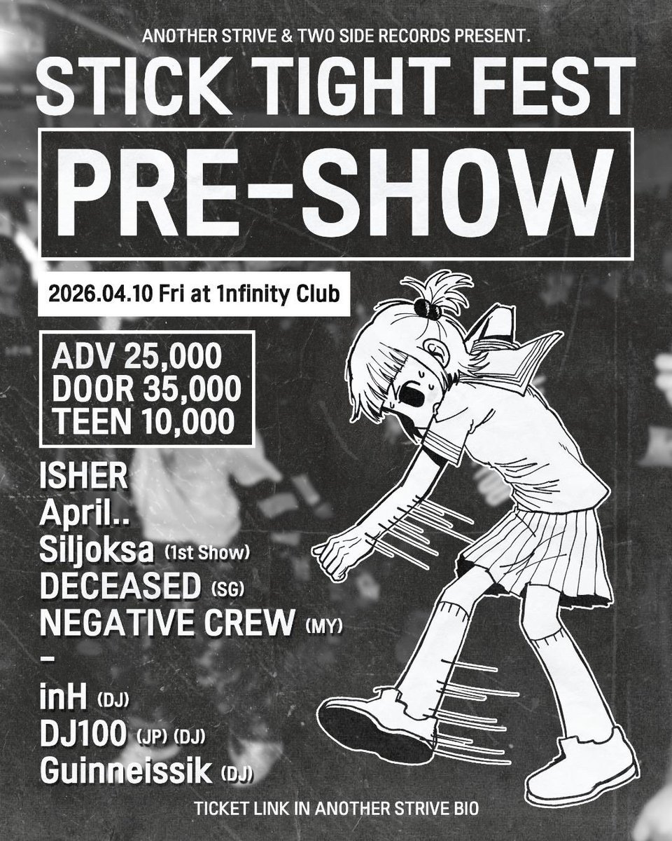 deceasedsg's tweet photo. THE VOID OPENS FOR TWO NIGHTS IN SOUTH KOREA 🇰🇷

10/4/2026 • 1finity Club, Seoul
11/4/2026 •  Babydoll, Sinchon, Seoul

TIME TO ROCKK! 🤘🏻😏 https://t.co/SCTPInhH6O