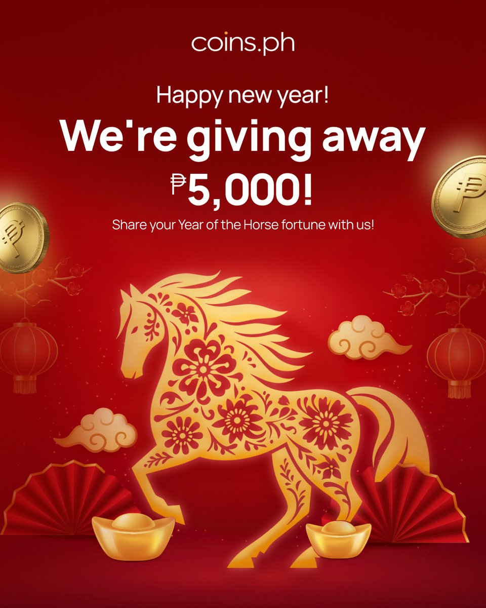 STOP CHASING LUCK. START RIDING IT. 🐎🔥

2026 is the Year of the Fire Horse—the year of SPEED and SUCCESS. 🐎🚀

Most people are waiting for luck to find them. At <a href="/coinsph/">Coins.ph</a>, we’re handing it to you.

We’re giving away ₱5,000 in rewards to help our community gallop toward their