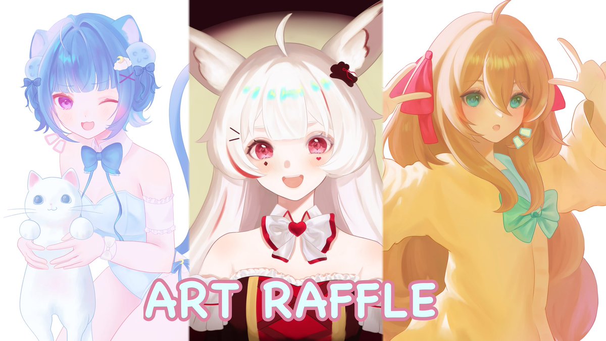 ۶ৎART RAFFLE۶ৎ
prize full color art 
To enter:
🐱follow/rt
🐱reply with your OC

end of April 1st 
good luck!
 #artgiveaway  #artraffle  #Vtuber
