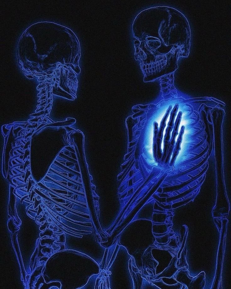 Debbyprett53752's tweet photo. Even when the flesh is gone,
even when the world strips us to our barest truth 
something still glows.
A touch.
A pulse.
A memory of love that refuses to die.
Energy doesn’t disappear.
It lingers in the ribs,
echoes in the hollow,
and lights up what we thought was empty. https://t.co/6x5QdcddxX
