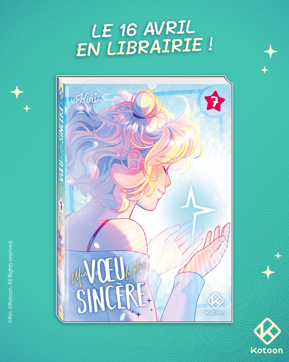 🌟 Le septième et dernier tome de “Mon vœu le plus sincère” de <a href="/U_KIRI_/">KIRI, Môman des génies 🇵🇸</a> sera disponible le 16 avril en librairie !

Accrochez-vous, ça va se terminer en beauté 🥹