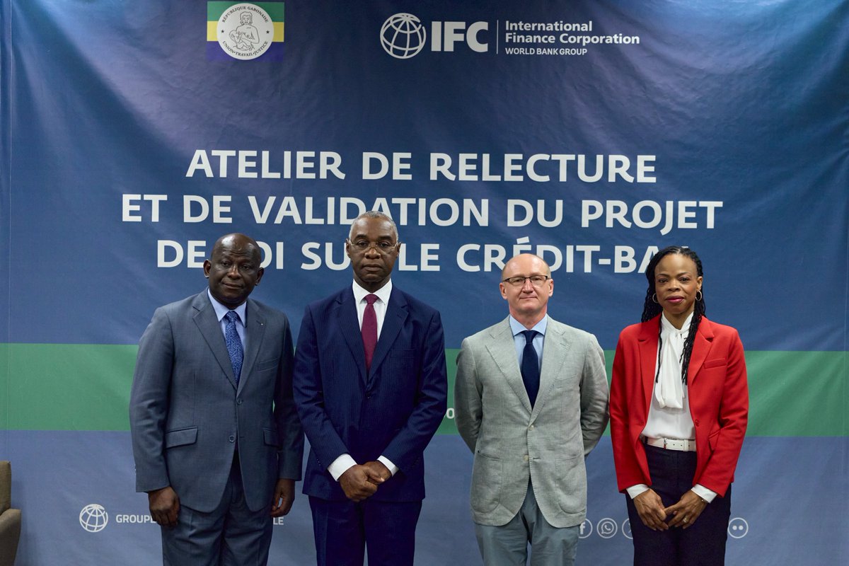 IFCAfrica's tweet image. 🇬🇦Gabon is advancing reforms to expand access to finance for small &amp;amp; medium enterprises. @IFC_org &amp;amp; the Government of #Gabon completed the final review of a new leasing legal framework aimed at structuring the leasing market &amp;amp; expanding financing options for SMEs in the country.