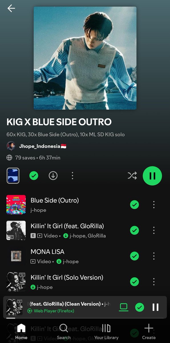 Jhope_Indonesia's tweet photo. PANIC STREAM KILLIN' IT GIRL
#jhope #StreamKIG #KIGto300M
@_mang218 @218ACEHSK @94W0RLDS @ACE__jh @bluesideivy @brrystrwybrry @deIiciouseok @daydreamhope875 @H0BlCUTE @hiphob_ @Hjay_9 @hoseokite @HOTS324 @itsopegirl https://t.co/uzG40gF5vo
