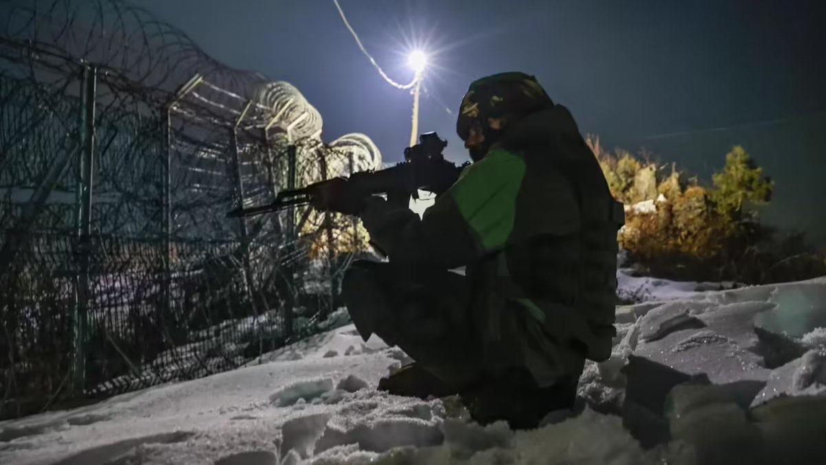 DarKoshal's tweet image. The aerial object reportedly moved towards Siriyan village before crossing back to the other side. Security forces remain on high alert in the area.

#NationalSecurity #LoCAlert #JammuKashmir