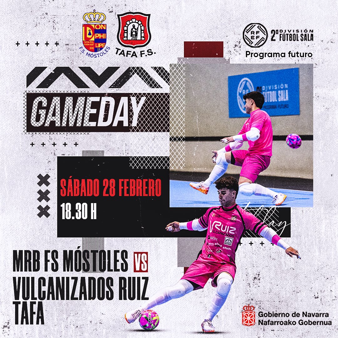tafafutbolsala's tweet photo. !!🅔🅛 🅢🅐🅑🅐🅓🅞
 🅙🅤🅔🅖🅐 🅔🅛 🅣🅐🅕🅐!!
🔥🔥🔥🔥🔥🔥🔥🔥🔥🔥🔥🔥🔥
▶️ 2ª🅓︎🅘︎🅥︎.
.📅 SÁBADO 28/02
📍 21ªJornada
🕕 18:30h 
🖥 TV Móstoles fs
🏟️ Pab.Eva Manguán (Móstoles)
👇
➡️ MÓSTOLES 
VS
➡️ VULCANIZADOS RUIZ TAFA
➖️➖️➖️➖️➖️➖️➖️➖️➖️➖️➖️➖️ https://t.co/YsyDzBDwHl