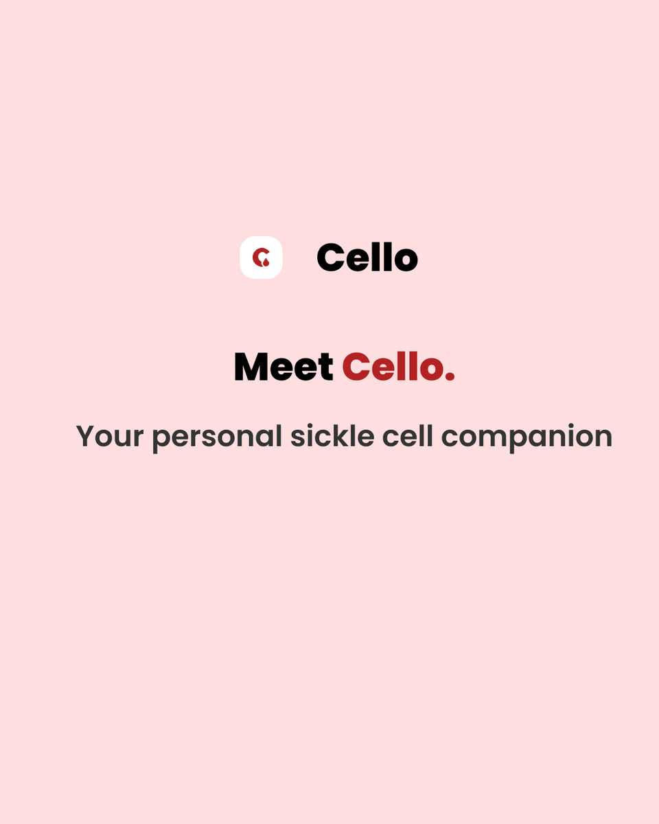 cellohealth_ng's tweet photo. We built Cello for every sickle cell warrior who’s ever felt overwhelmed by managing their health.

One app. Everything you need. Nothing you don’t.

#SickleCell #CelloHealth #SCD #SickleCellAwareness #warriors #sicklecellwarriors https://t.co/ofsR7YpYaI