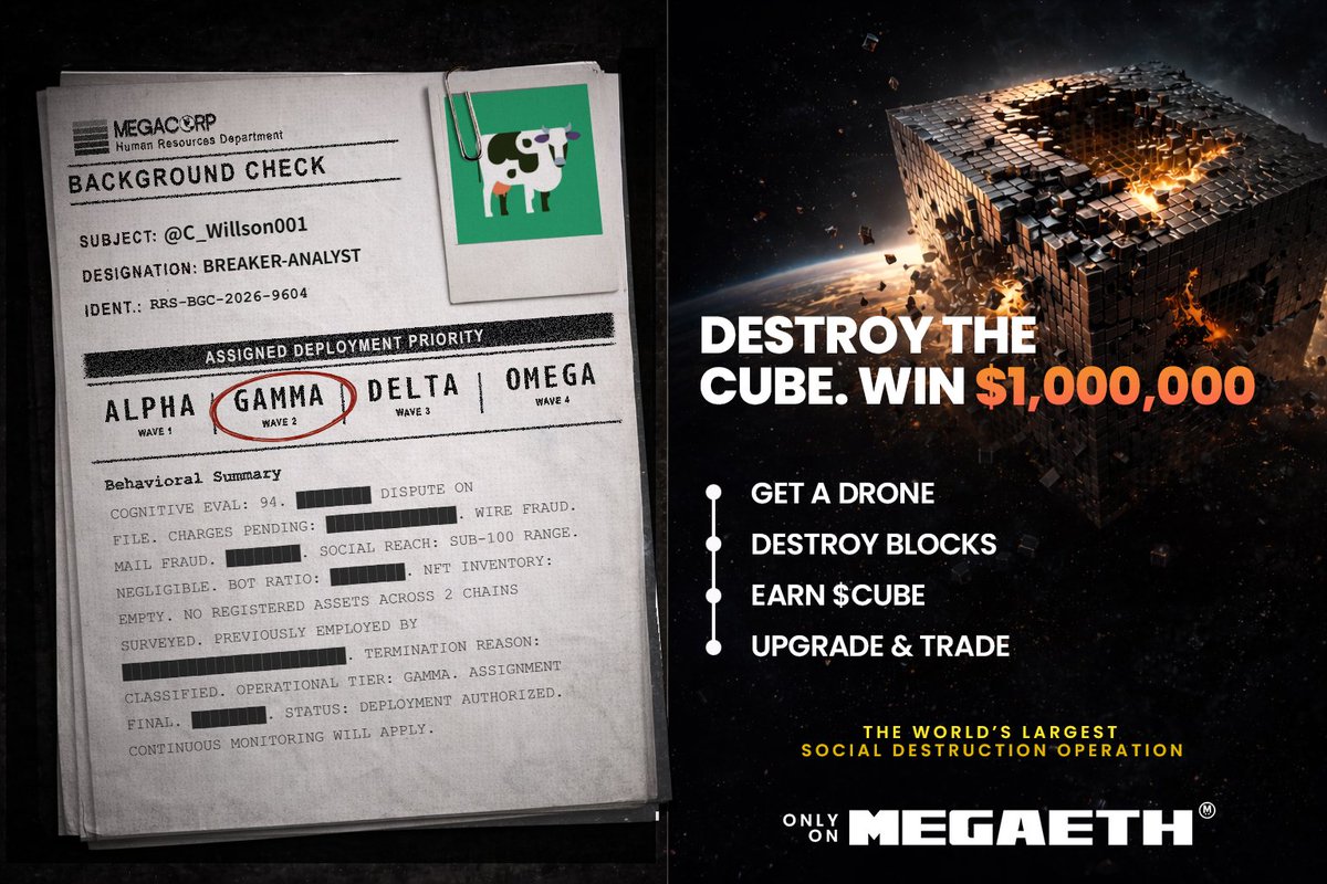 C_Willson001's tweet photo. . @megacorphq just ran a background check on my wallet and I'm GAMMA clearance. Wave 2 operator reporting for duty.

https://t.co/D51HzEy55i https://t.co/f1UHLO3tzk