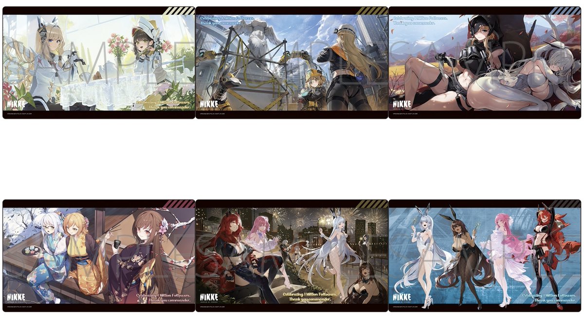 サプライ】「勝利の女神:NIKKE」からラバーマット6種が登場 2026年5月