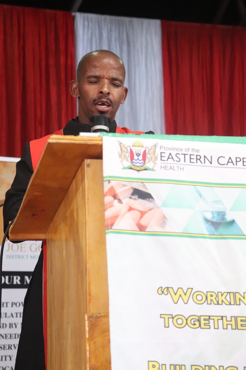 easterncapedoh's tweet photo. Rev Goloza from the Council of Churches opened the program with prayer. Acknowledging the theme for today’s event: United action for tripe elimination.
#STIPrevention
#CondomAwareness
#HealthyAwareness
#ECDoH https://t.co/Zav0cyo5B9
