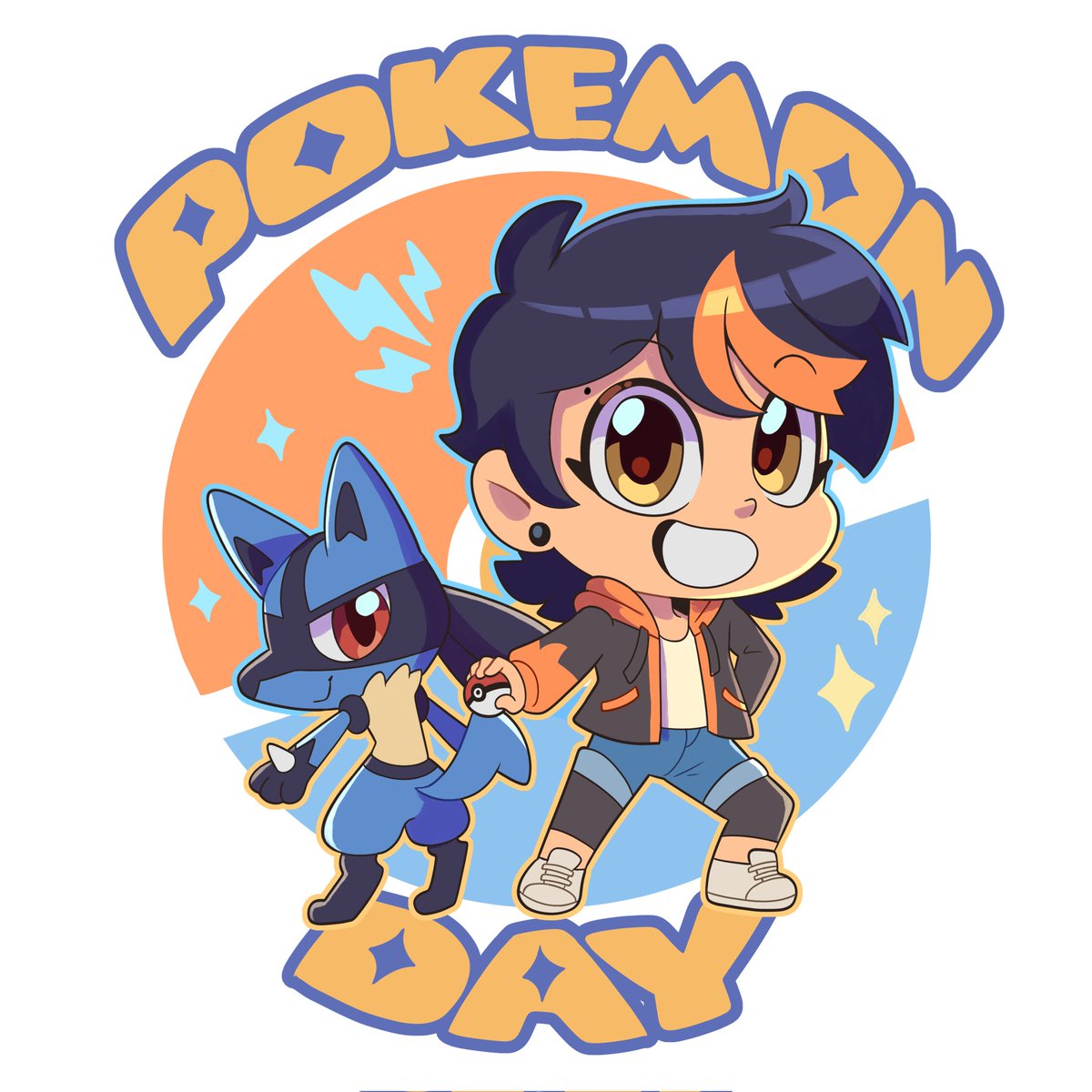 Happy Pokémon Day! 🎉✨️

#Pokemon #PokemonDay2026 #ポケモン30周年 #fanart