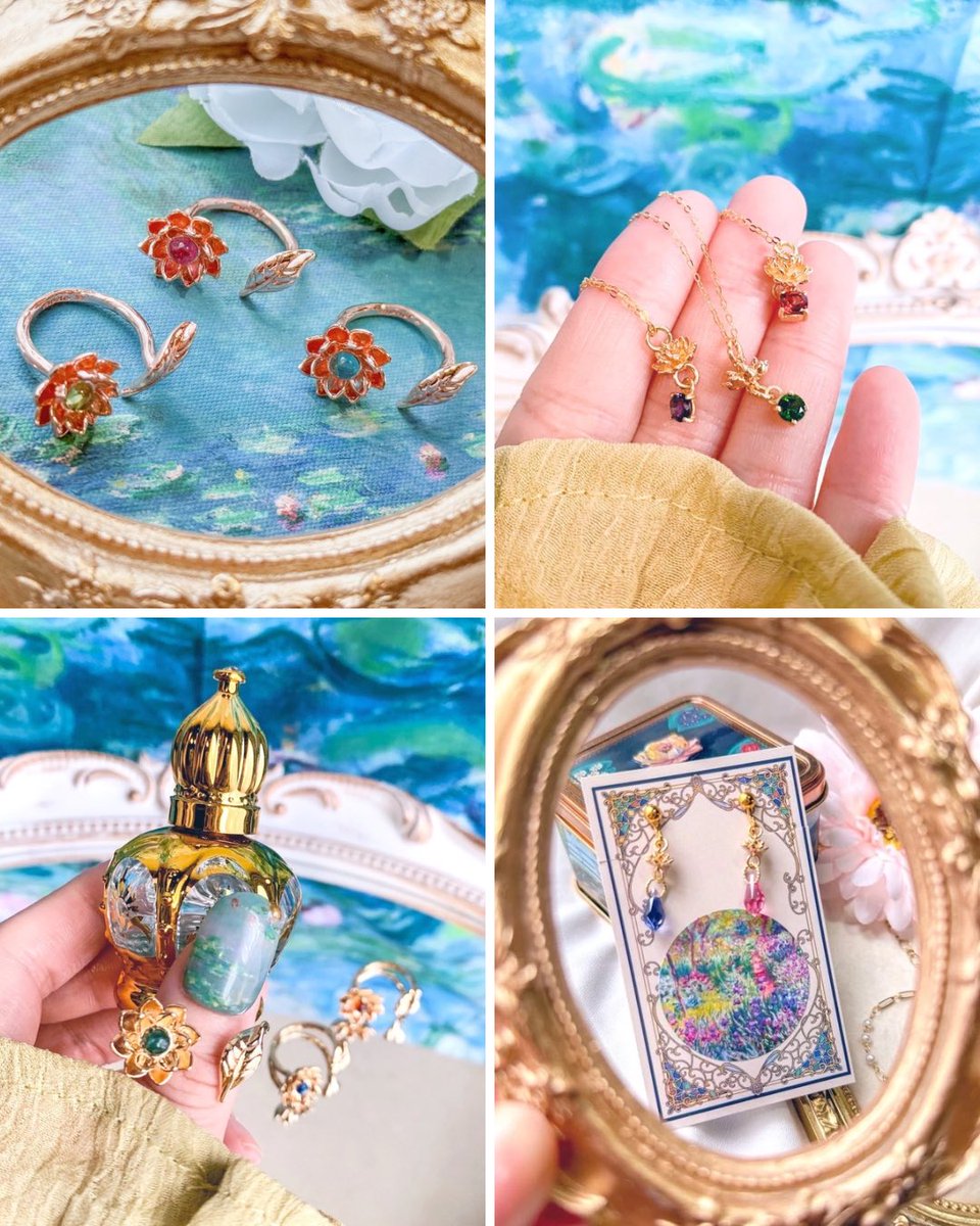 好きな花の名前を挙げてTLをお花畑にする モネの睡蓮🪷𖡼.𖤣𖥧