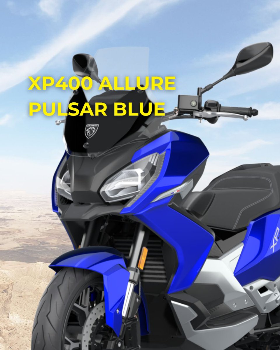 La Peugeot XP 400 es el híbrido entre un #scooter premium y una moto adventure. Su versión Allure está disponible en dos colores: Pulsar Blue o Sideral Mat Black.

🛡️4 años de garantía oficial
💳Posibilidad de financiación
📍 #Anca, concesionario oficial #PeugeotMotocycles