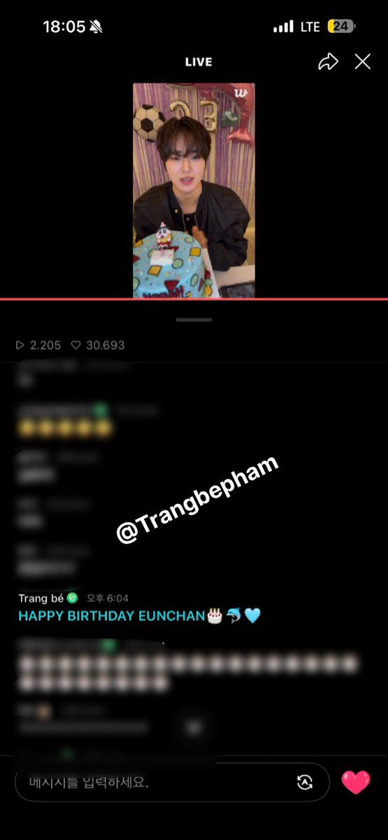 Trangbepham's tweet photo. 은찬아, 생일 축하해요.
항상 건강하고 행복하게 지내길 바라요.
맛있는 것도 많이 드세요!
HAPPY BIRTHDAY TO EUNCHAN🎂🐬🩵
#TEMPEST #EUNCHAN 
#HBD_EUNCHAN_EVENT @TPST__official https://t.co/PgxOjFcjS4