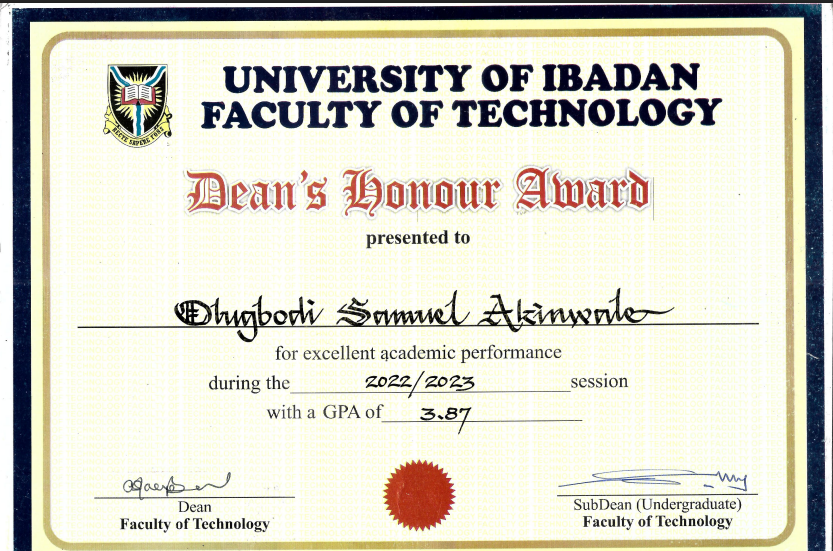 0lugbodi_Global's tweet photo. From being crowned 'Academician of the Year' in my first year to 'Most Likely to Become a Professor' in my final year, the grind truly paid off.
Grateful to God🙏
#CivilEngineering #NSE #Unibadan
#FirstClassHonours #ClassOf2025 https://t.co/PVNxW3gsuz