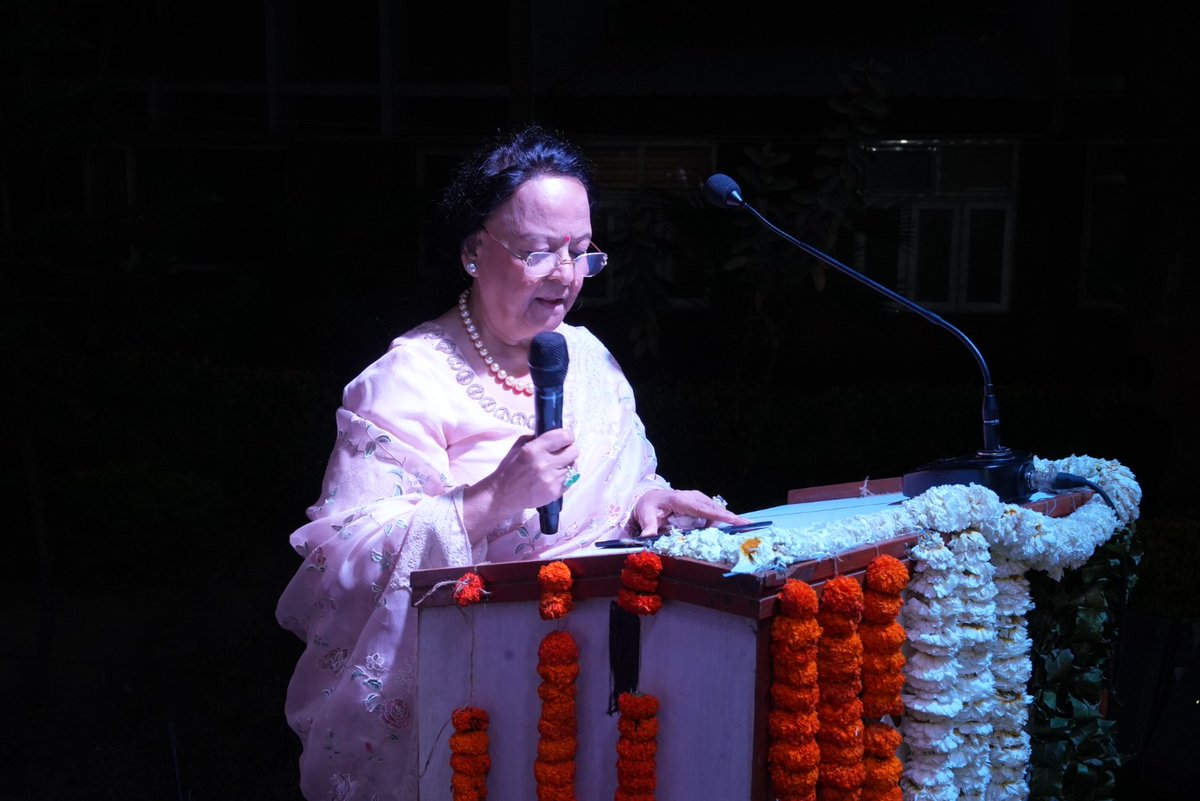 FiemFoundation's tweet photo. Sharing her thoughtful words of appreciation, Smt. Seema Jain, Trustee of FIEM Foundation, addressed the gathering at Pravah 2026, PGDAV College as the Chief Guest.

#Pravah2026 #PGDAVCollege #FIEMFoundation #CulturalFest #DelhiUniversity #DU #ChiefGuest #AcademicCommunity https://t.co/M2E4yyAEbL