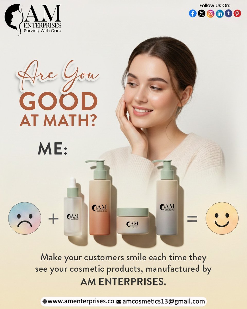 amenterprisehp's tweet image. Bad mood + AM Enterprises skincare = Instant glow &amp;amp; happy vibes ✨😊
Because beautiful products create beautiful smiles 💄🌸

📩 amcosmetics13@gmail.com
🌐 amenterprises.co

#AMEnterprises #CosmeticManufacturing #PrivateLabelCosmetics #SkincareBrand #BeautyBusiness