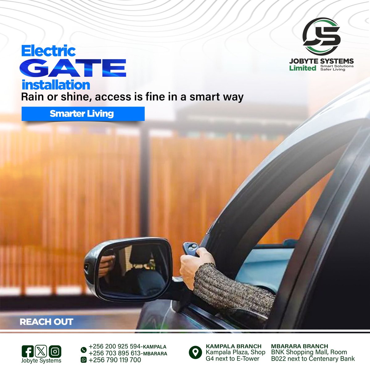 JobyteL's tweet photo. Live a smart way with automated gate system https://t.co/7cxKyaBiNG