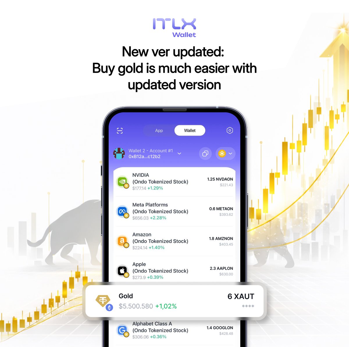 Gold Value Is Rising - Access the Market with ITLX Wallet 

Gold has surged past $5,100 per ounce. Skip the stores and delays. Open your ITLX Wallet and buy instantly.

📌Why choose ITLX?
• 24/7 Access - Respond to global market movements anytime
• Non-Custodial Control - You